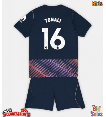 Tottenham Hotspur Sandro Tonali #16 Replica Away Stadium Kit for Kids 2026-27 Short Sleeve (+ pants)